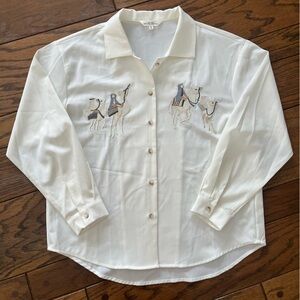 Camel Button Down